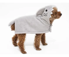 Peppy Buddies - Chalatas Shark M - Pilkas - Dydis 40 cm - (69727186727)
