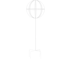 Pergola Sodo pergolės terasos metalinė atrama vijokliniams augalams, rožėms, 50x10 cm, baltos spalvos