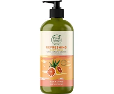 „Petal Fresh“ – grynas alijošiaus ir citrusinių vaisių prausiklis kūnui, 475 ml