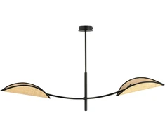 Orno PETALO pakabinamas šviestuvas, maks. galia 2x40W, E14, juodas rotangas