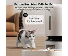„Petlibro“ – dvigubas maisto padėklas „Granary WiFi“ – baltas – 5 litrų talpa
