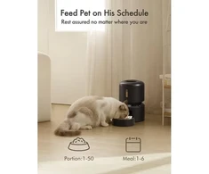 „Petlibro“ – „Granary“ automatinis šėrykla 3 l, juoda, JK ir ES adapteris (PL-AF005-91B)
