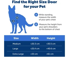 „Petsafe“ „Ecom“ ekstremalioms oro sąlygoms atsparios durys su aliuminio dangčiu – XL dydžio