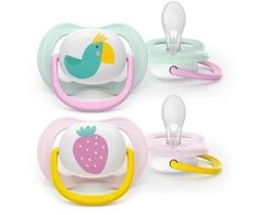 „Philips Avent“ čiulptukas „Ultra Air“, 0–6 mėn., šviesiai žalias / šviesiai raudonas