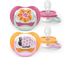 „Philips Avent“ čiulptukas „Ultra Air“, 6–18 mėn., rožinis / oranžinis