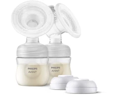 „Philips Avent“ – dvigubo krūties pompos rinkinys, patogi silikoninė pagalvėlė