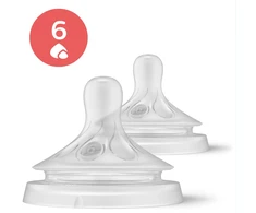 „Philips Avent“ – „Niplle“, „Natural Response“ čiulptukas, 2 vnt. storo maitinimo čiulptukų, 6 mėn.+