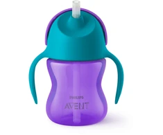 „Philips Avent“ – šiaudelių puodeliai, lankstus šiaudelių puodelis, 200 ml / 7 uncijos, 9 mėn.+, 1 vnt. pakuotė