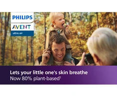 „Philips Avent“ – „Ultra Air“ čiulptukas, naktinis, nuo 18 mėn., geltonas / mėlynas