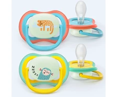 „Philips Avent“ – „Ultra Air“ čiulptukas, naktinis, nuo 18 mėn., geltonas / mėlynas