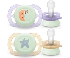 „Philips Avent“ – „Ultra Start“, 0–2 mėn., naktinis, šviesiai rožinis / šviesiai geltonas