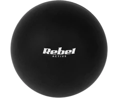 Masažo kamuoliukas 6.25cm, juodos spalvos, silikoninė medžiaga, REBEL ACTIVE