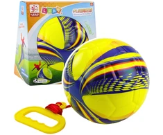 Lean Toys Minkštas kamuolys su virvele 14 cm