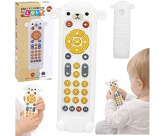 Lean Toys Žaislas nuotolinio pultelio formos baltas