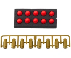 Lean Toys Žaislinis pistoletas Warfare su putų šoviniais, baltas