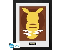 Plakatas Abysse POKEMON - Įrėmintas paveikslas „Pikachu Silhouette 25“ (30x40)