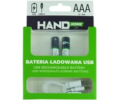 Plastrol Bateria ładowana usb-c, 2600mwh, 2xaa