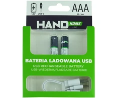 Plastrol Bateria ładowana usb-c, 750mwh, 2xaaa