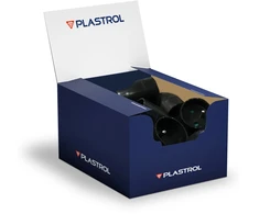Plastrol Lizdas viengubas, išardomas, 2vnt.+su, juoda