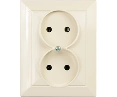 Plastrol Lizdas įleidžiamas dvigubas, 2x2p, 16A, 250V