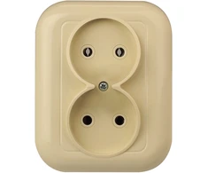 Plastrol Lizdas įleidžiamas dvigubas, 2x2p 16A, 250V