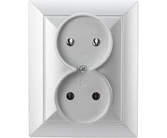 Plastrol Lizdas įleidžiamas dvigubas, 2x2p, 16A, 250V