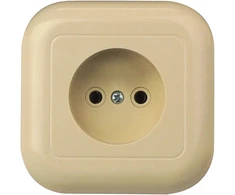 Plastrol Vienvietis kištukinis lizdas įleidžiamas, 2p, 16A, 250V