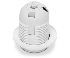 Plastrol E27 plastikinis lizdas su antkakliu