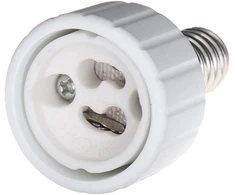 Plastrol Przejściówka su e-14 na gu-10, balta, adapter