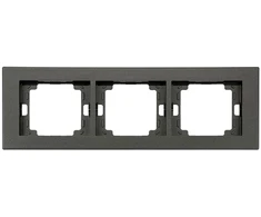 Plastrol Ramka potrójna -onyx- antracito