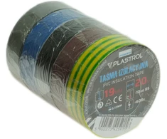 Plastrol Taśma izolacyjna mix spalva pvc 19mm/20m