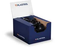 Plastrol Kištukas išardomas, tiesus uni-schuko 16 A, 250 V, hermetiškas, WT-40H juoda