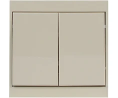 Plastrol 2 klavišų įmontuojamas jungiklis, 10A, 250V, žvakidinis (modulis)