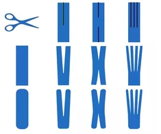 Plastry Kineziologinis teipas, kinesio pleistras 5cmx5m, geltonas