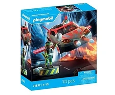 PLAYMOBIL - Herojai: Herojus su transporto priemone (71832)