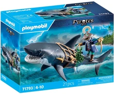 PLAYMOBIL - Milžiniškas ryklys su piratu (71793)