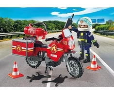 PLAYMOBIL - Motociklo gaisro ir naftos išsiliejimo incidentas (71466)