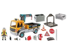 PLAYMOBIL - Statybinis sunkvežimis su kranu (71750)