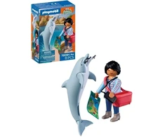 PLAYMOBIL - Zoologijos sodas: Delfinas ir lankytojas (72091)