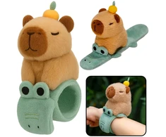 Lean Toys Pliušinis riešo dirželis krokodilas su kapibara