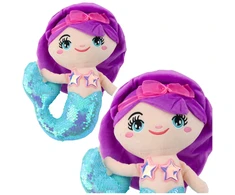 Lean Toys Pliušinė undinė su blizgančia uodega28 cm