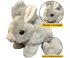 Lean Toys Pliušinis Zuikutis 18 cm