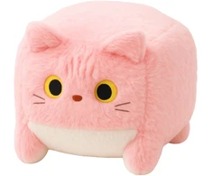 Lean Toys Pliušinis katinas kubo formos, rožinis, 18 cm
