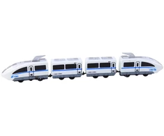Lean Toys Elektrinis traukinys City Express su 13 dalių bėgiais