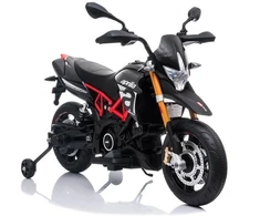 Lean Cars Vaikiškas akumuliatorinis motociklas Aprilia A007 juodas