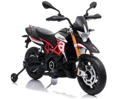 Lean Cars Akumuliatorinis motociklas Aprilia A007 juodai raudonas