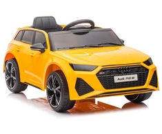 Lean Cars Elektromobilis On Car Audi RS6 BRD-2118 geltonas