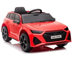 Lean Cars Elektrinis automobilis Audi RS6 BRD-2118, raudonas