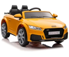 Lean Cars Vienvietis vaikiškas elektromobilis Audi TTRS, geltonas