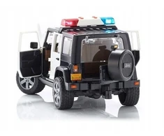 Pojazd Jeep Wrangler Rubicon policijos automobilis su figūrėle
